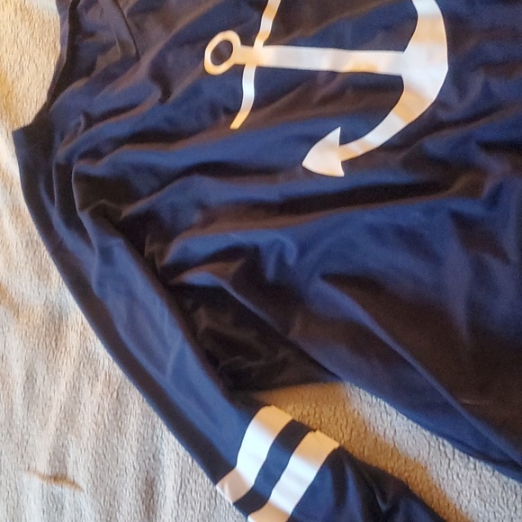 Anchor 3/4 sleeve v neck - Picture 4 of 4